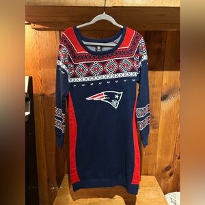 NFL Women's Sweater Dress- New England Patriots. Women’s size L.